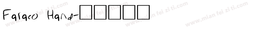 Faraco Hand字体转换
